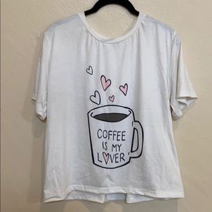 SHEIN Coffee Is My Lover PJ Set